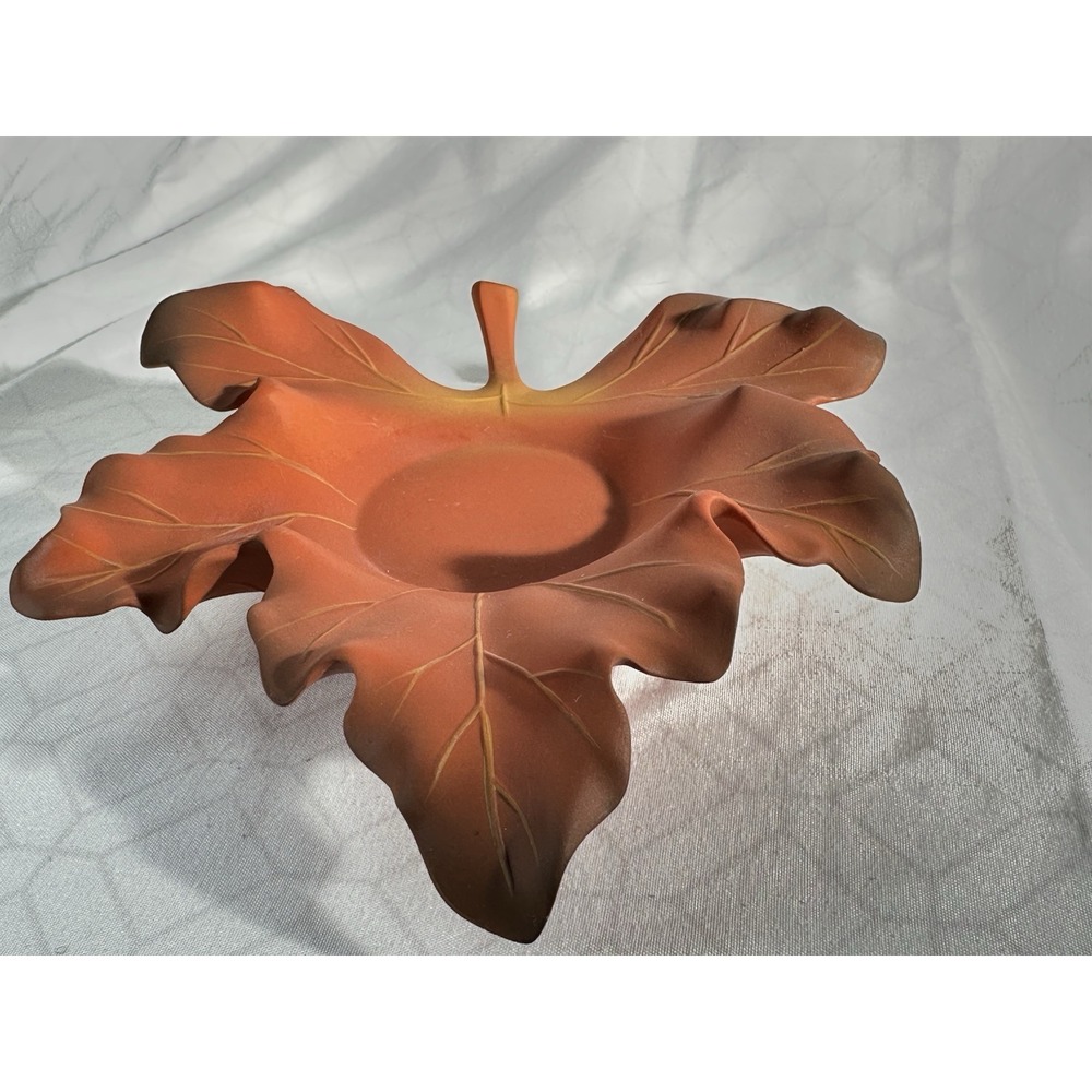 🍁 Partylite Whispering Maple Leaf Tealight‎ Holders (Set of 3) - Picture 7 of 16